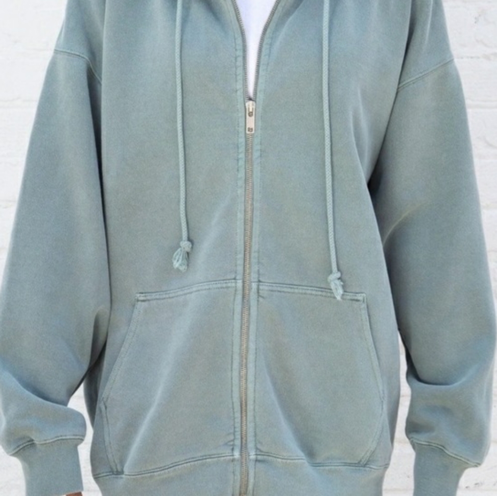 Brandy Melville Sage Green Christie Hoodie